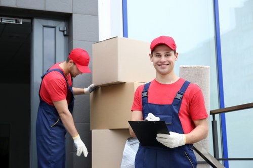 Moving truck service helping with a local move in Debeauvoirtown