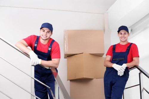 Moving team preparing a home relocation in Debeauvoirtown