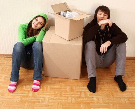 Business packing and unpacking support for a commercial move