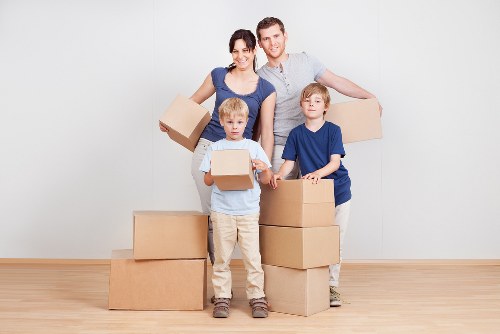 Removal van ready for a local home move in Debeauvoirtown