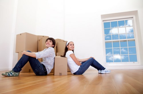 Recycling and donation items prepared for local charity reuse