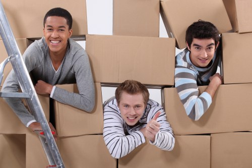 Removal van loading household furniture for a Debauvoirtown move