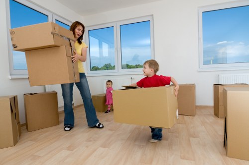 Removal van loaded for a local move in Debeauvoirtown