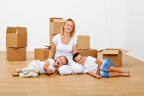 Local movers loading furniture for a Debeauvoirtown property