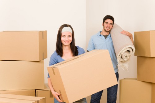 Removal van service navigating local access and parking challenges