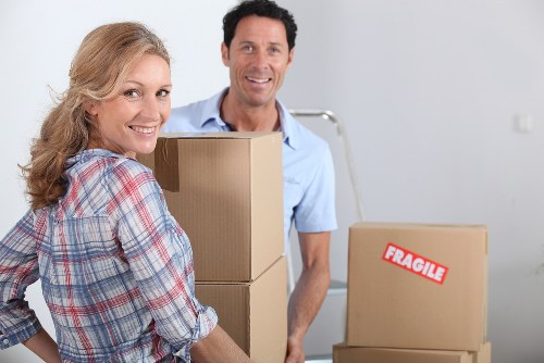 Prepared moving checklist and boxes for a Debeauvoirtown home relocation